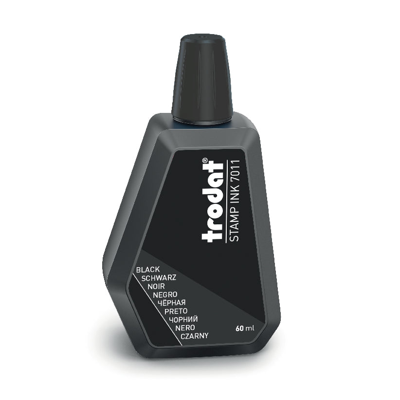 Trodat/Ideal Black Refill Ink 2oz Bottle