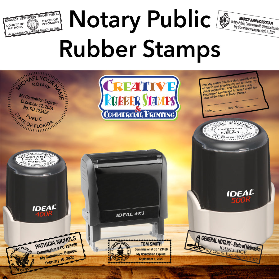 Notary Public Rubber Stamps