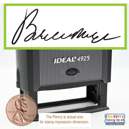 Ideal 4925 Custom Self-Inking Rubber Stamp