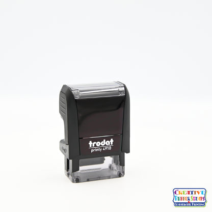 Ideal/Trodat 4910 Custom Self-Inking Rubber Stamp