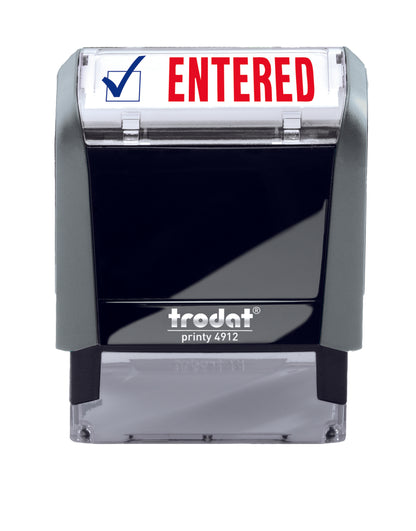 Trodat ENTERED Ideal 4912 Custom Self-Inking Rubber Stamp