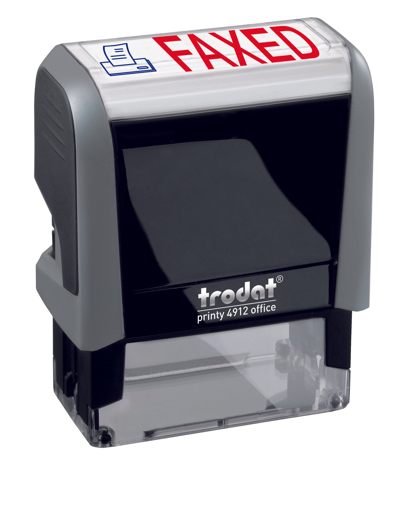 Trodat FAXED Ideal 4912 Custom Self-Inking Rubber Stamp Left Angle