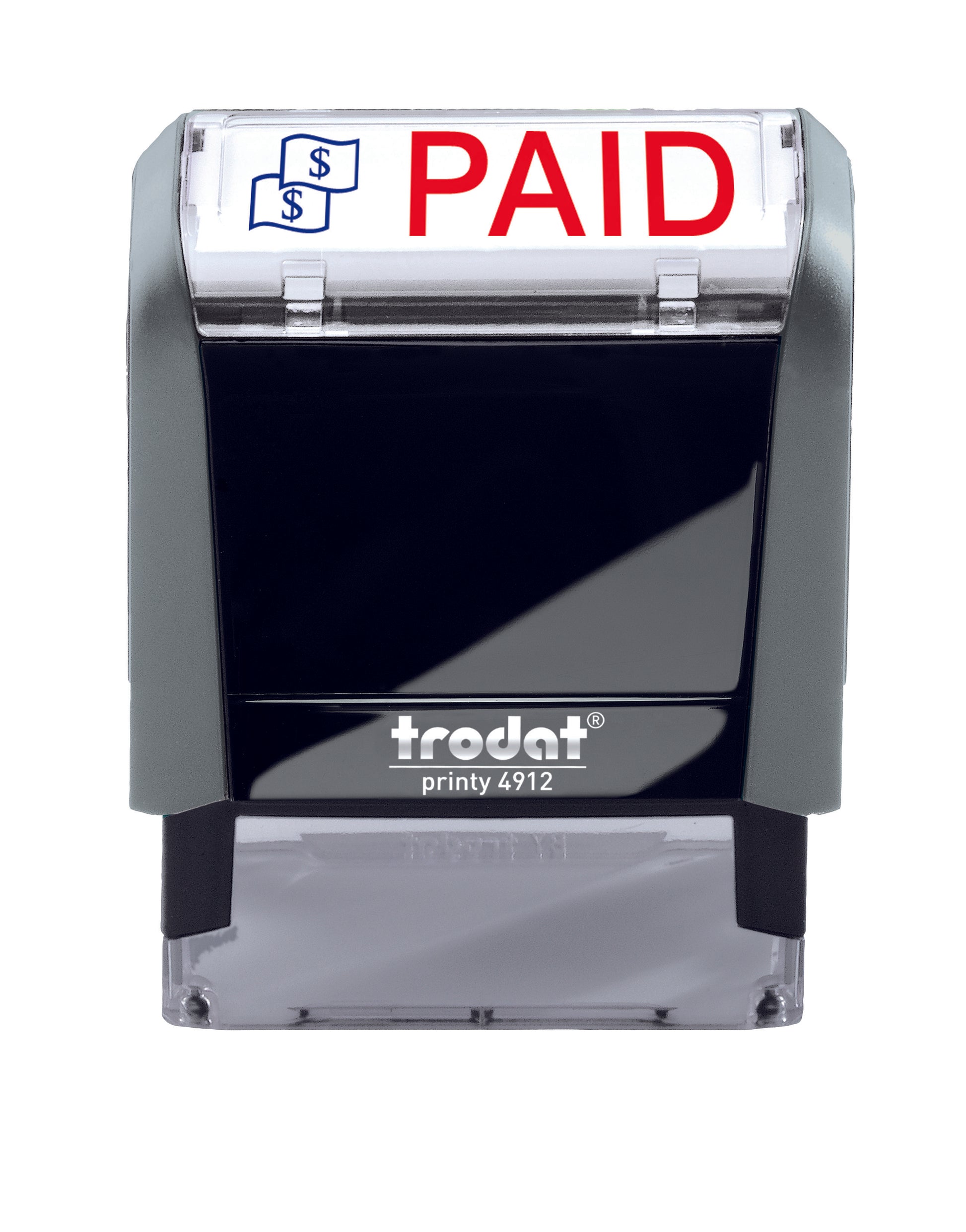 Trodat PAID Ideal 4912 Custom Self-Inking Rubber Stamp