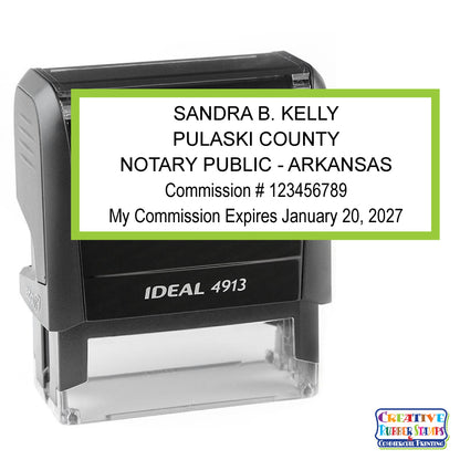 Arkansas Notary Public Rubber Stamp